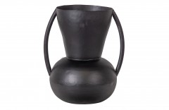 METAL VASE SEP BLACK 